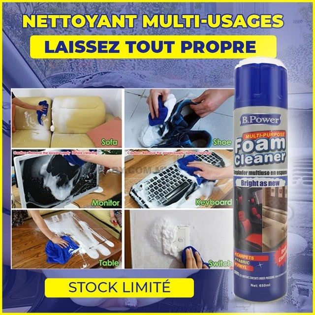 Spray nettoyant moussant (Achetez-en un et obtenez le deuxième gratuitement)