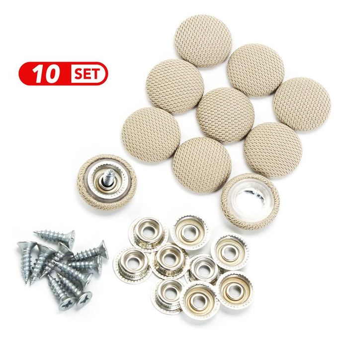 10pcs Kit de Réparation de Toit de Voiture- Clips et Punaises Anti-Rouille pour Fixation et Décoration Intérieure