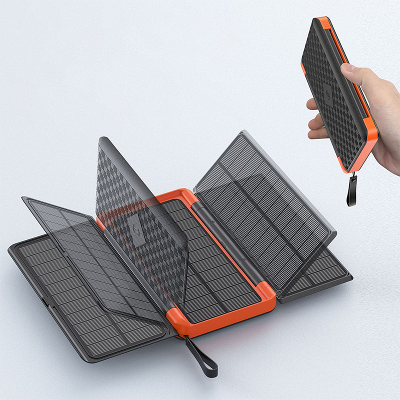 Chargeur solaire pliable d'extérieur de grande capacité